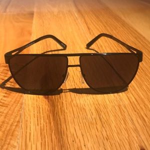 Black trendy sunglasses